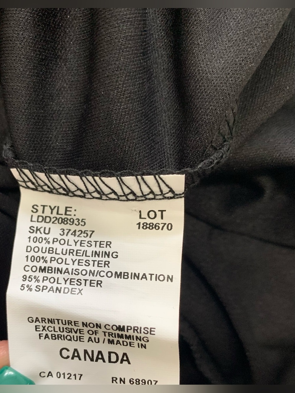 New LE CHATEAU dress Size XS - Picture 6 of 6